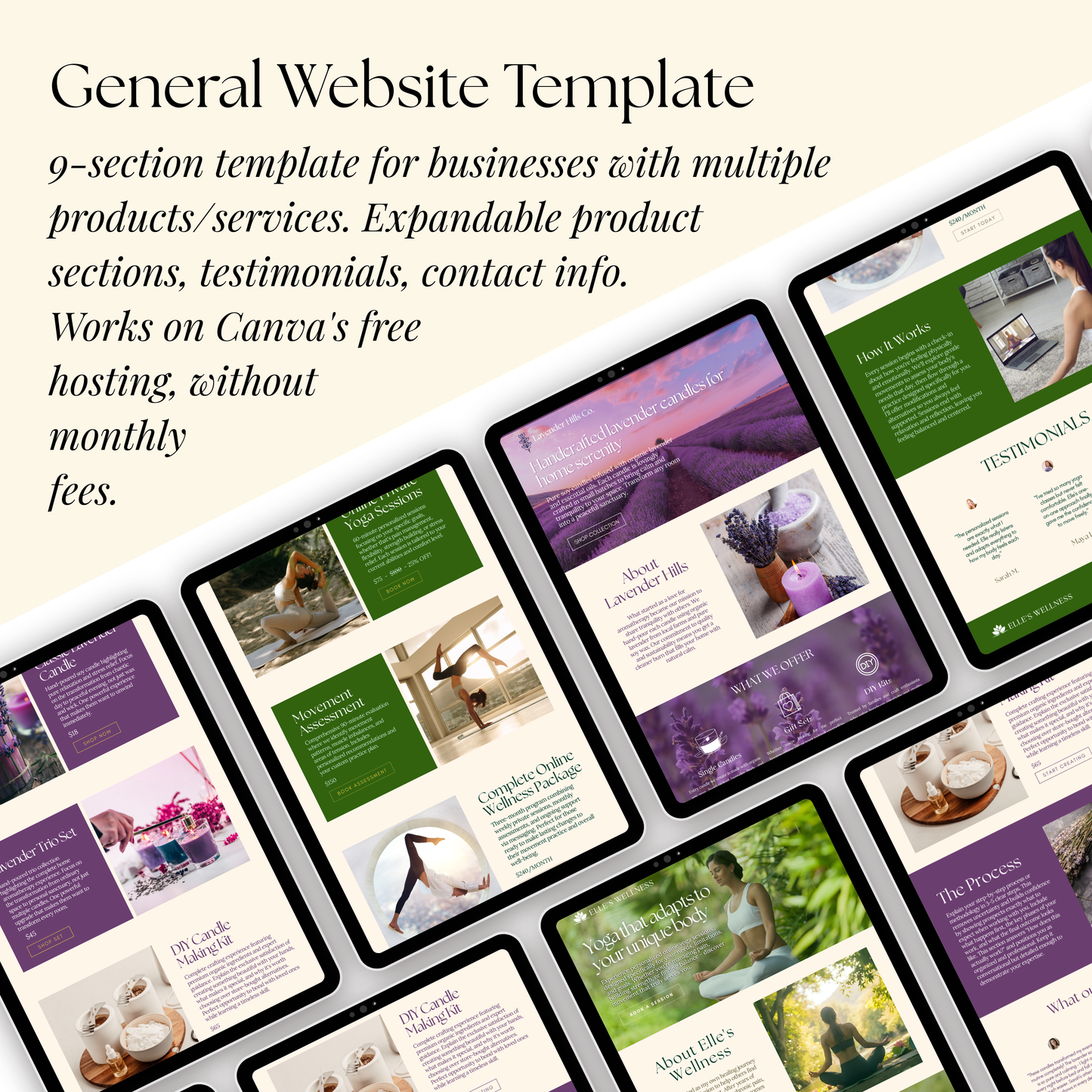 Website & Content Templates